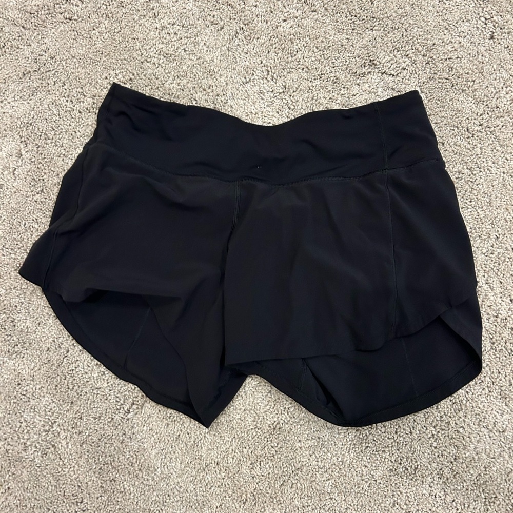 Lululemon Athletica Black Athletic shorts 4 inch inseam